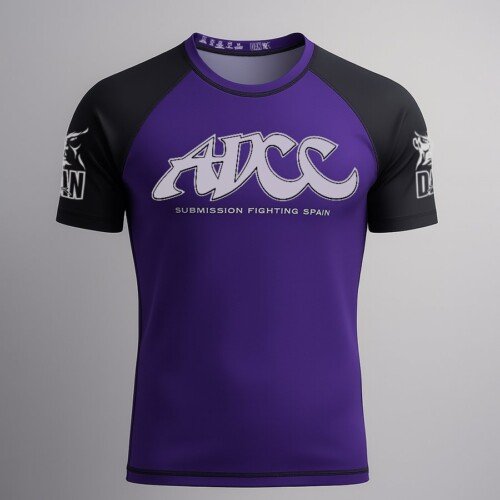 CAMISETA ELASTICA DANvaletudo ADCC ARONA MORADO