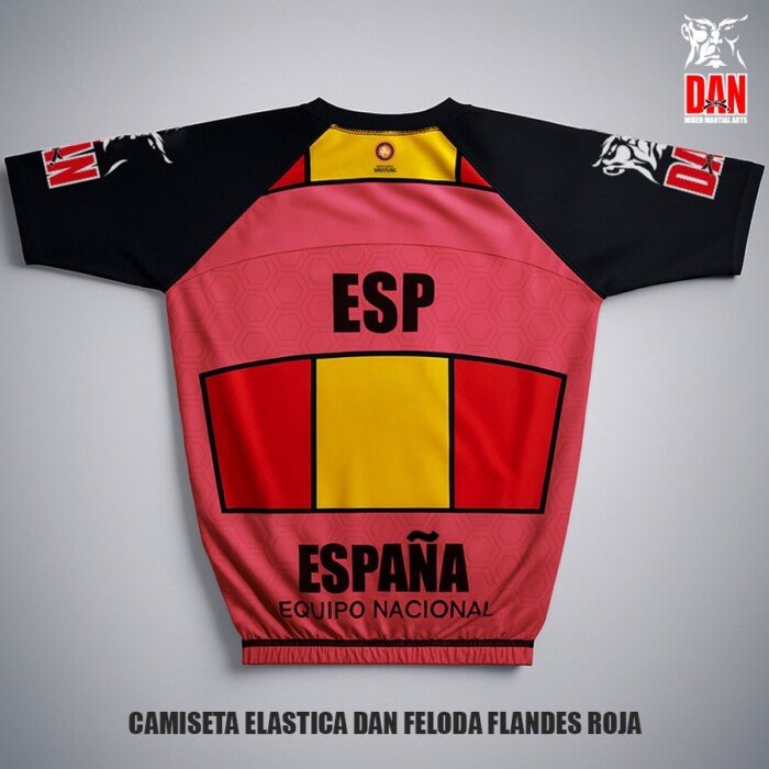 CAMISETA ELASTICA DAN FELODA FLANDES ROJA - Imagen 3