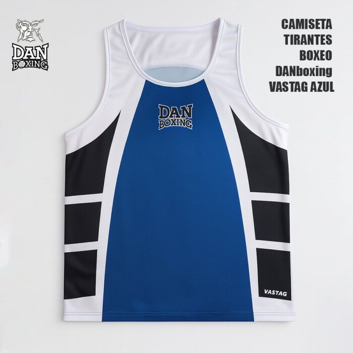 CAMISETA TIRANTES BOXEO DANboxing VASTAG AZUL