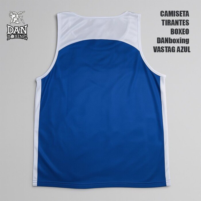 CAMISETA TIRANTES BOXEO DANboxing VASTAG AZUL - Imagen 2