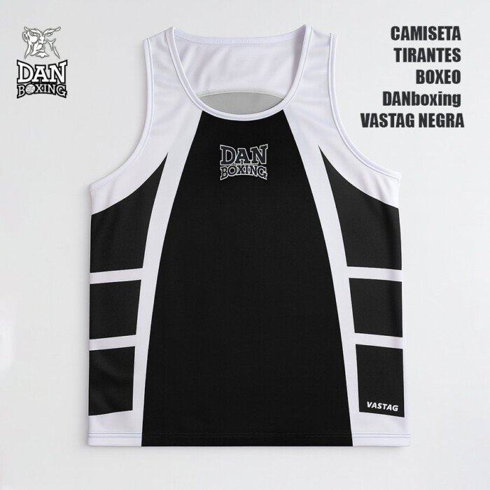 CAMISETA TIRANTES BOXEO DANboxing VASTAG NEGRA