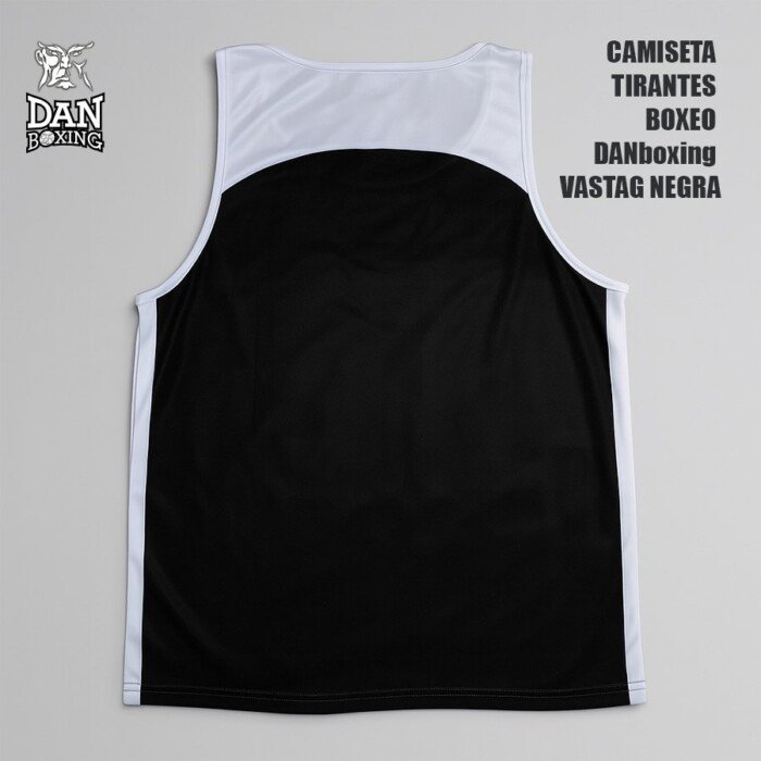 CAMISETA TIRANTES BOXEO DANboxing VASTAG NEGRA - Imagen 2