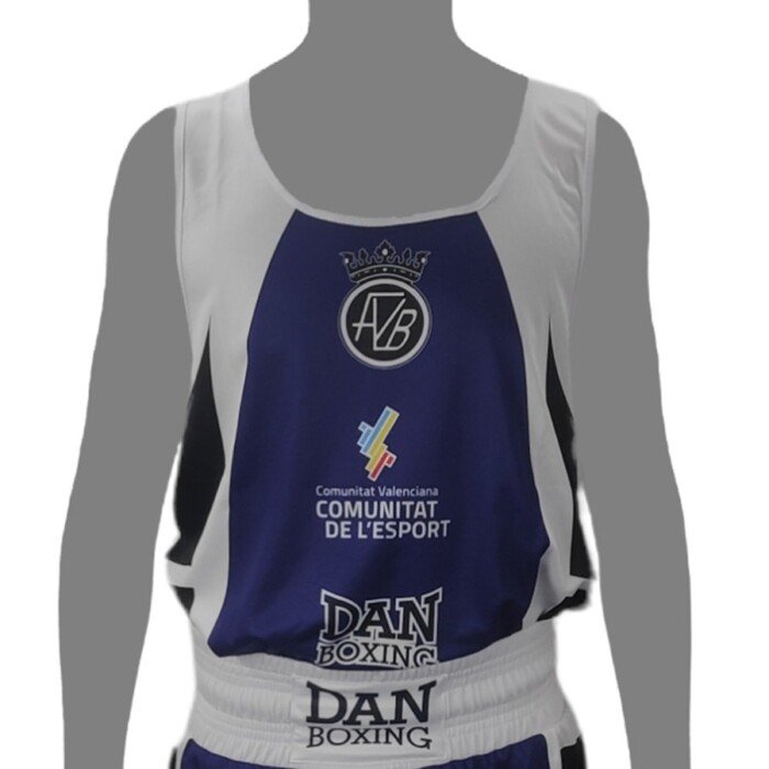 CAMISETA TIRANTES BOXEO DANboxing FVB RICCI AZUL