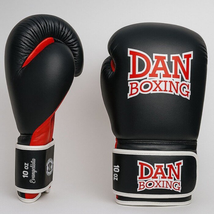 GUANTES DANboxing EVANGELISTA PIEL NEGRO