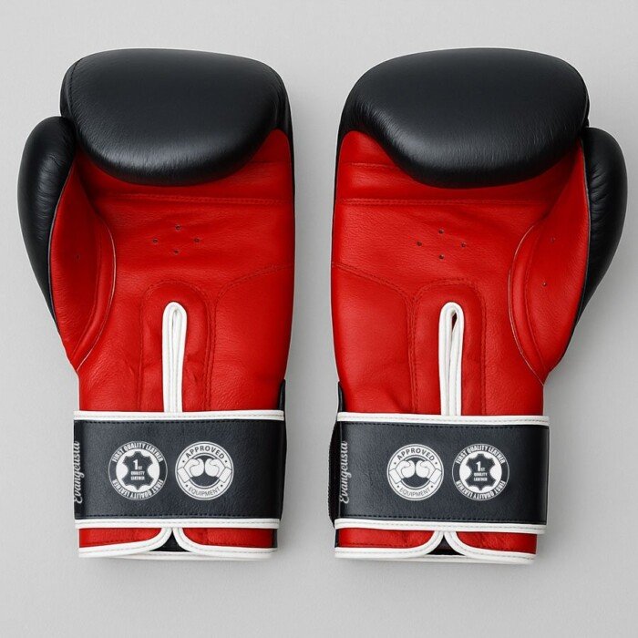 GUANTES DANboxing EVANGELISTA PIEL NEGRO - Imagen 3