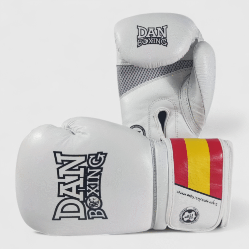 GUANTES DANboxing VELAZQUEZ PIEL BLANCO/NEGRO