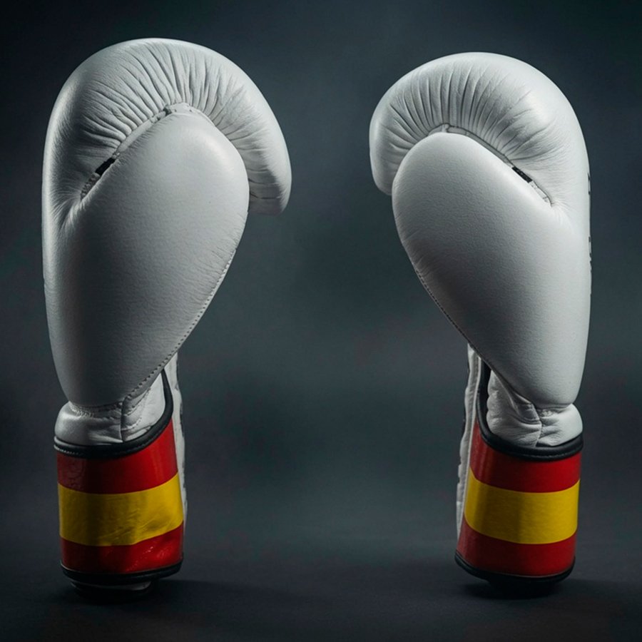 GUANTES DANboxing VELAZQUEZ PIEL BLANCO/NEGRO - Imagen 4