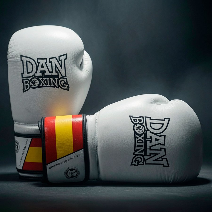 GUANTES DANboxing VELAZQUEZ PIEL BLANCO/NEGRO - Imagen 6