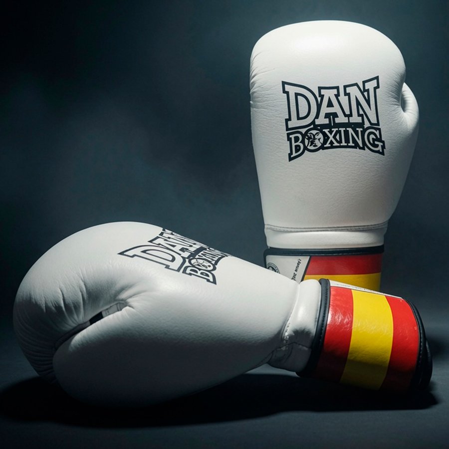 GUANTES DANboxing VELAZQUEZ PIEL BLANCO/NEGRO - Imagen 7