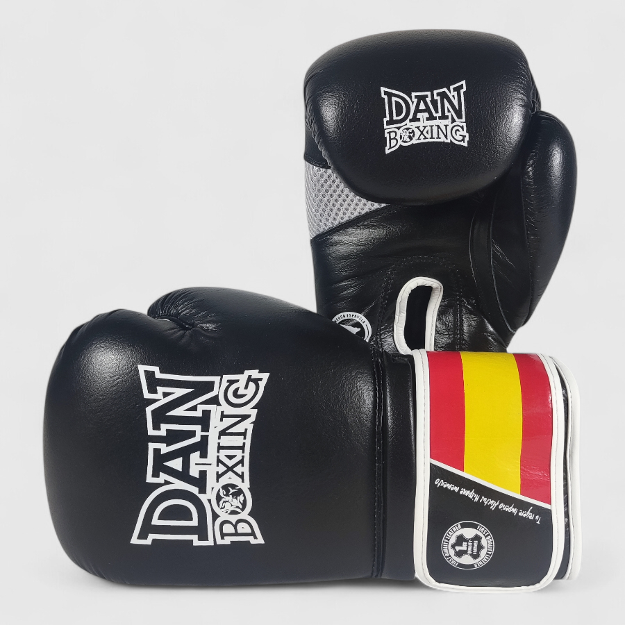 GUANTES DANboxing VELAZQUEZ PIEL NEGRO/BLANCO - Imagen 7