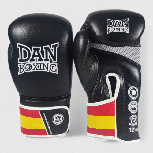 GUANTES DANboxing VELAZQUEZ PIEL NEGRO/BLANCO