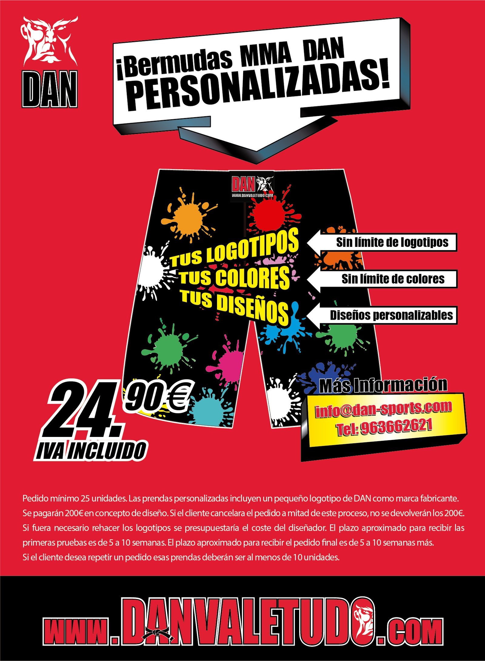 BERMUDAS PERSONALIZADAS DAN