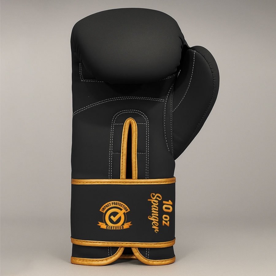 GUANTES DANboxing SPANGER NEGRO/DORADO - Imagen 3