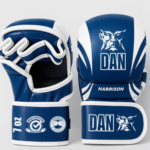 GUANTILLAS MMA DAN HARRISON AZUL/BLANCA