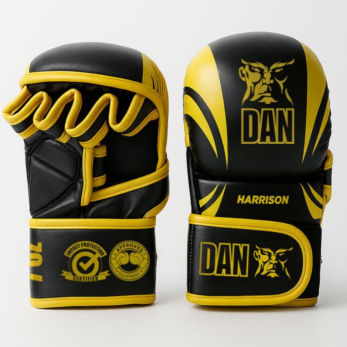 GUANTILLAS MMA DAN HARRISON NEGRA/AMARILLA