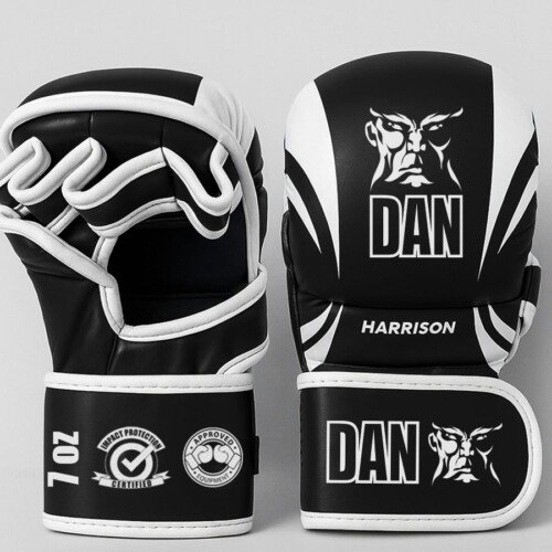 GUANTILLAS MMA DAN HARRISON NEGRA/BLANCA