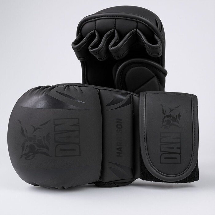 GUANTILLAS MMA DAN HARRISON NEGRO/NEGRO - Imagen 2