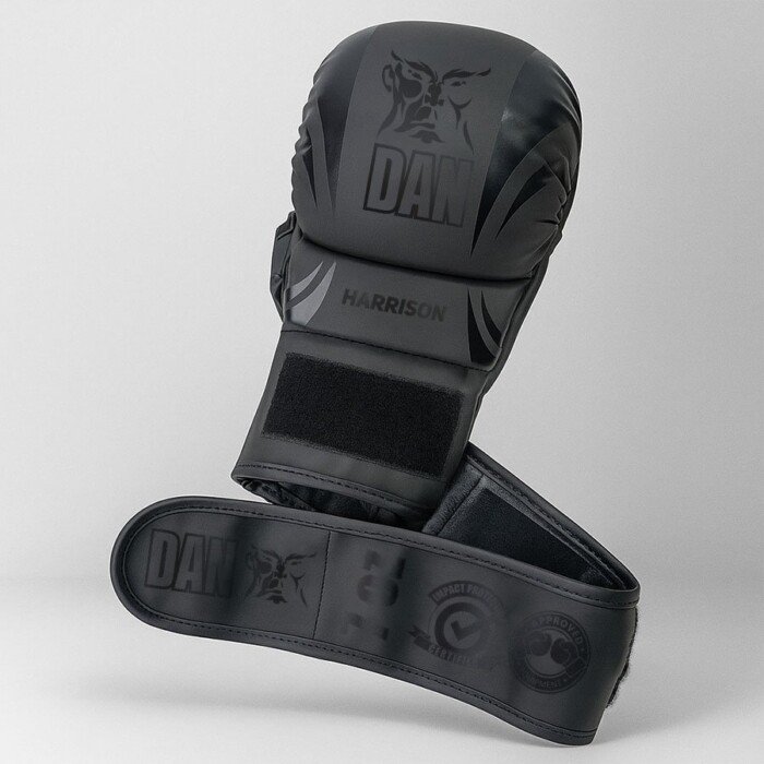 GUANTILLAS MMA DAN HARRISON NEGRO/NEGRO - Imagen 3