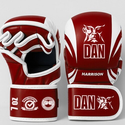 GUANTILLAS MMA DAN HARRISON ROJA/BLANCA