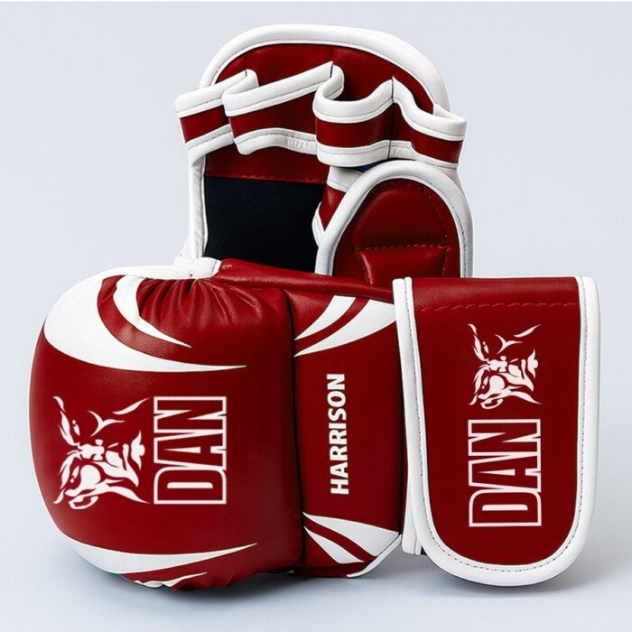 GUANTILLAS MMA DAN HARRISON ROJA/BLANCA - Imagen 2