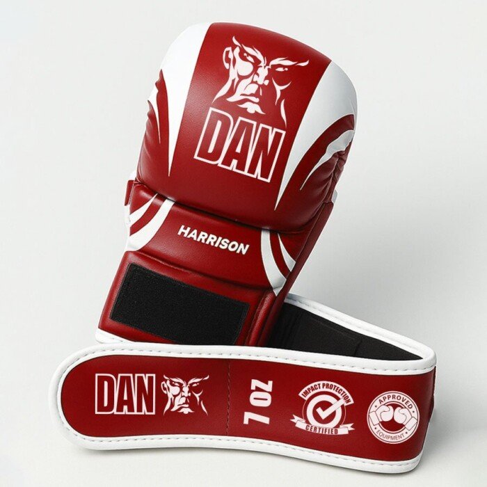GUANTILLAS MMA DAN HARRISON ROJA/BLANCA - Imagen 3