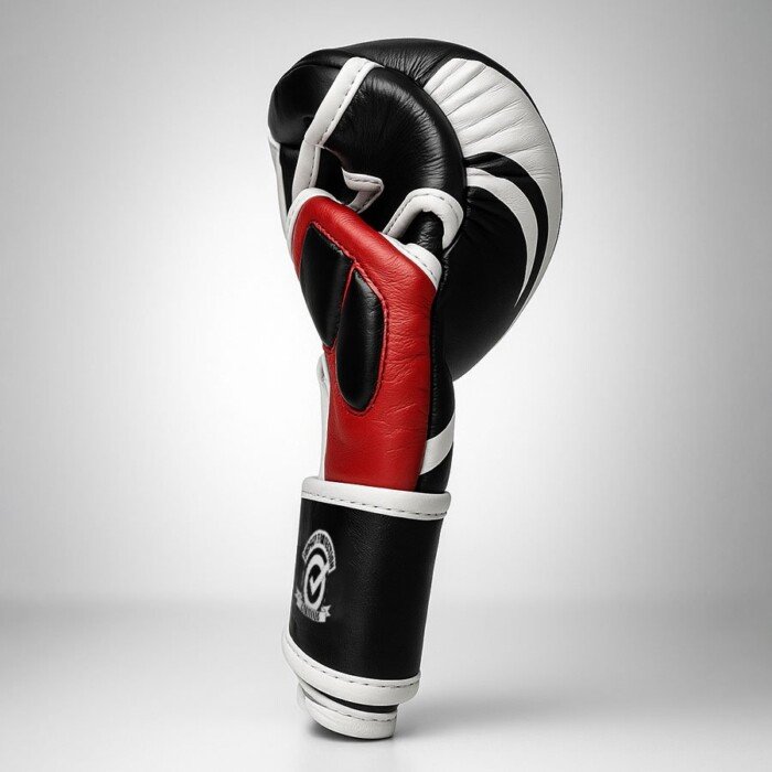 GUANTILLAS MMA DAN KAZUSHI PIEL NEGRO/ROJO - Imagen 4