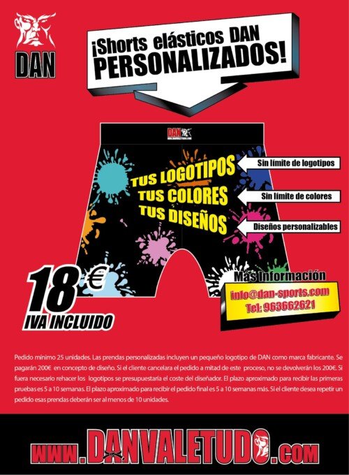 SHORT PERSONALIZADO DAN