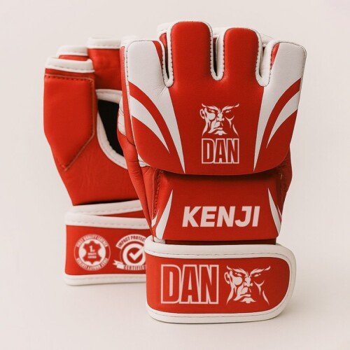 GUANTILLAS MMA DAN KENJI ROJO/BLANCO