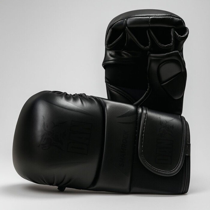 GUANTILLAS MMA DAN SHAMROCK NEGRO/NEGRO - Imagen 6