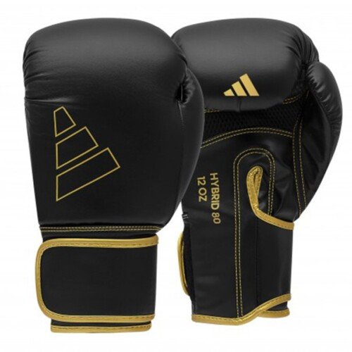 GUANTES ADIDAS HYBRID 80 NEGRO/DORADO