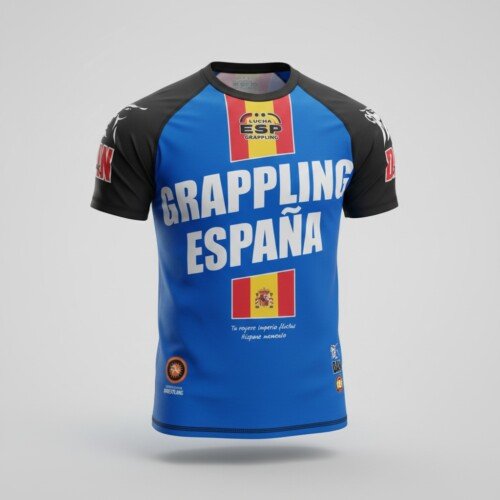 CAMISETA ELASTICA DANvaletudo QUINTERA AZUL