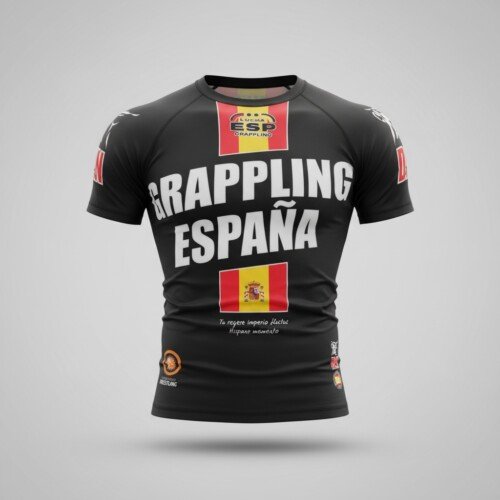 CAMISETA ELASTICA DANvaletudo QUINTERA NEGRO