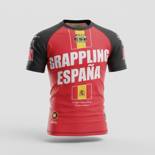 CAMISETA ELASTICA DANvaletudo QUINTERA ROJO