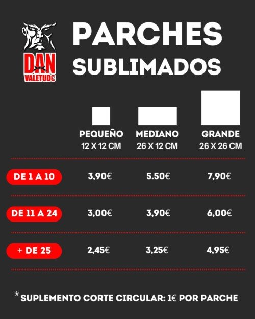 PARCHES PERSONALIZADOS GRANDES