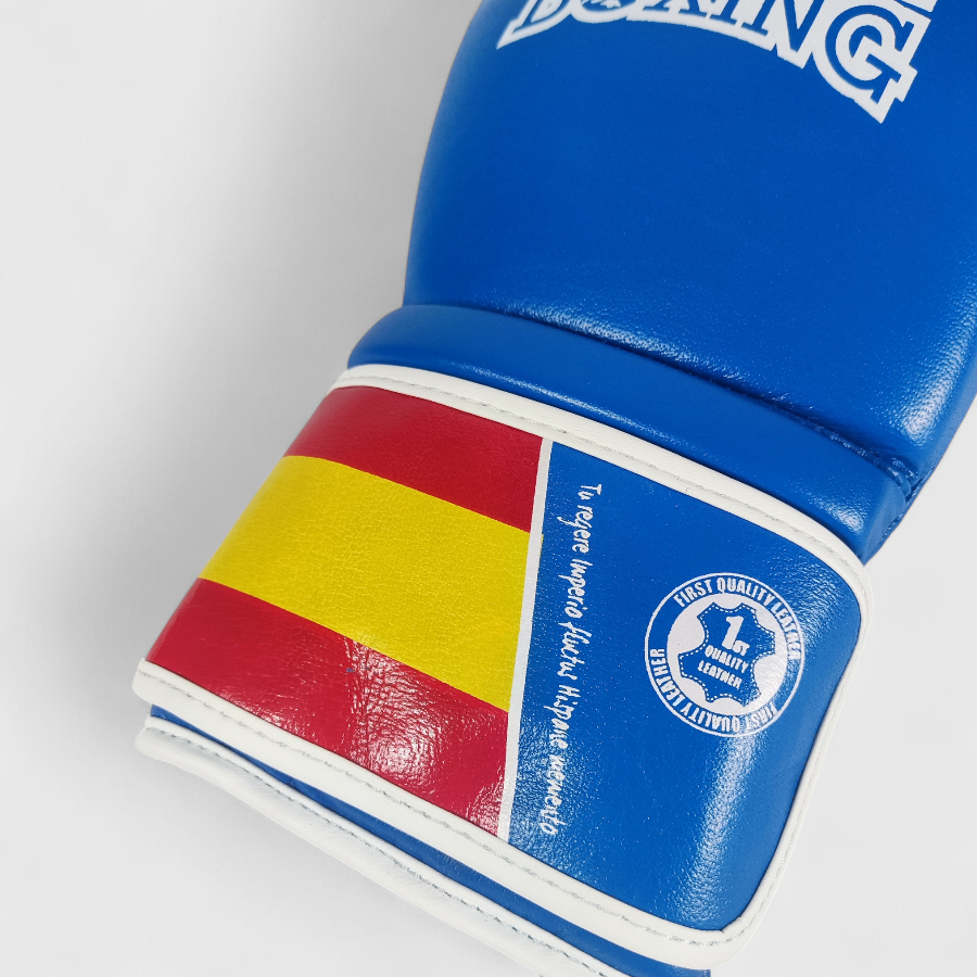 GUANTES DANboxing VELAZQUEZ PIEL AZUL/BLANCO - Imagen 12