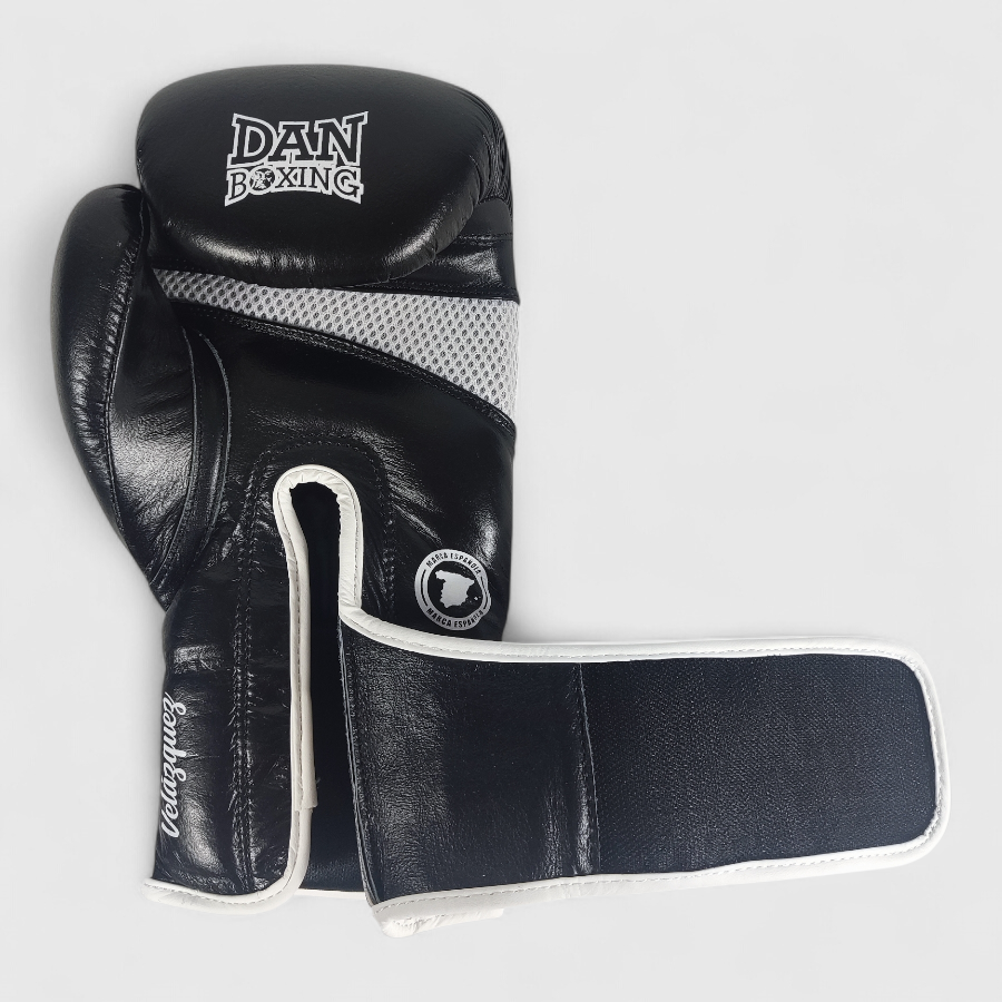 GUANTES DANboxing VELAZQUEZ PIEL NEGRO/BLANCO - Imagen 9