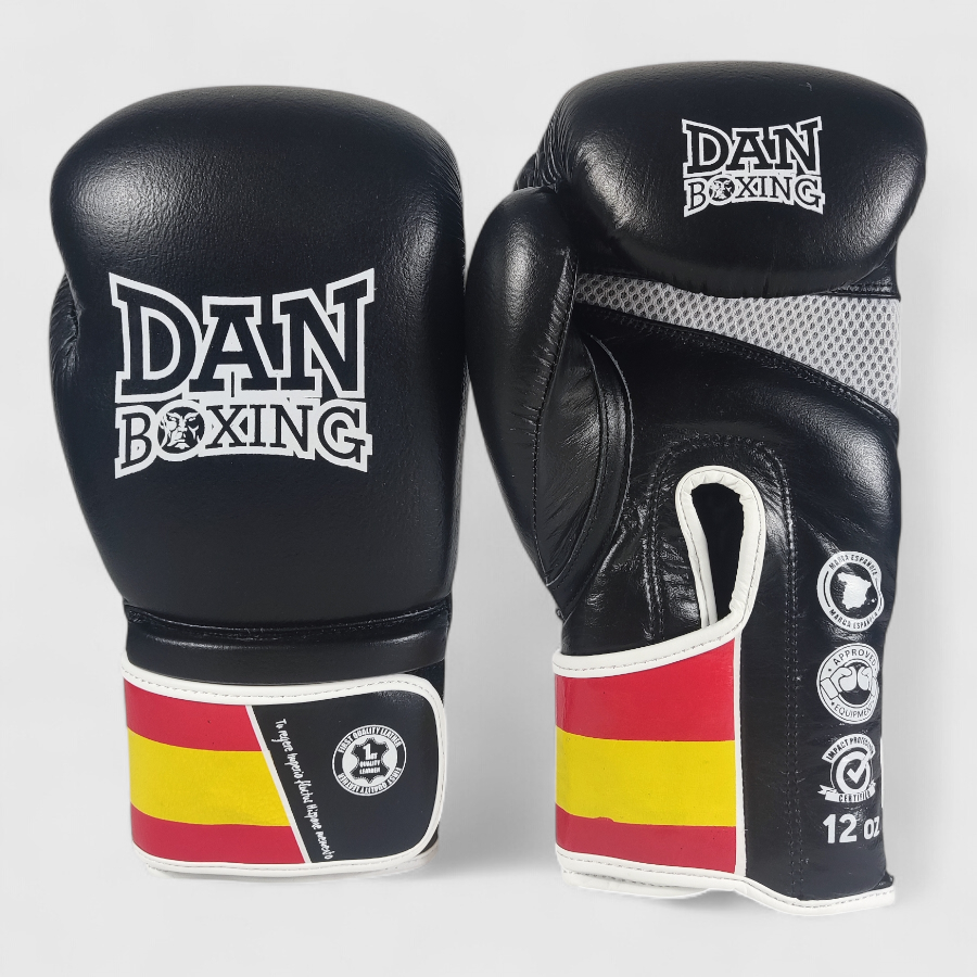 GUANTES DANboxing VELAZQUEZ PIEL NEGRO/BLANCO - Imagen 13
