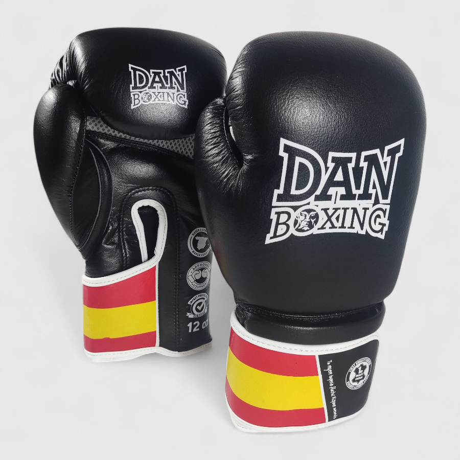GUANTES DANboxing VELAZQUEZ PIEL NEGRO/BLANCO - Imagen 14