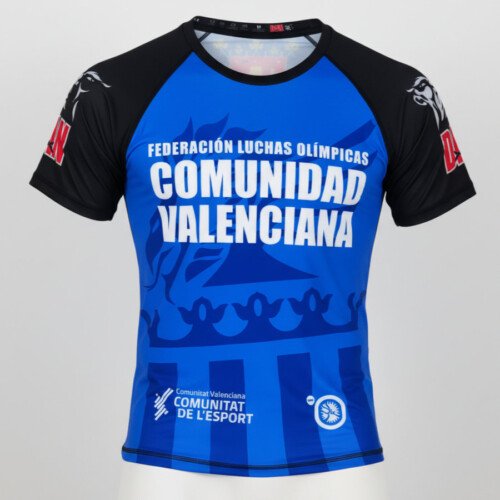 CAMISETA ELASTICA DAN VALENTIA AZUL