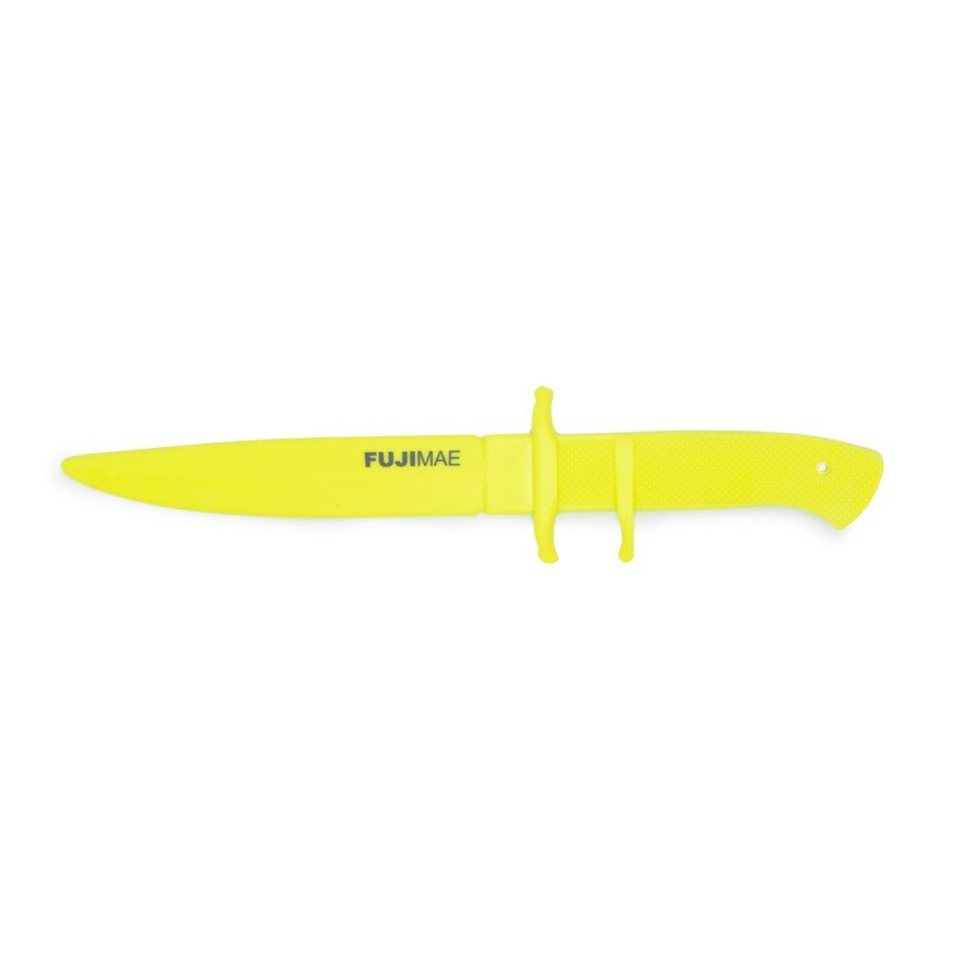 CUCHILLO DE ENTRENAMIENTO AMARILLO NEON
