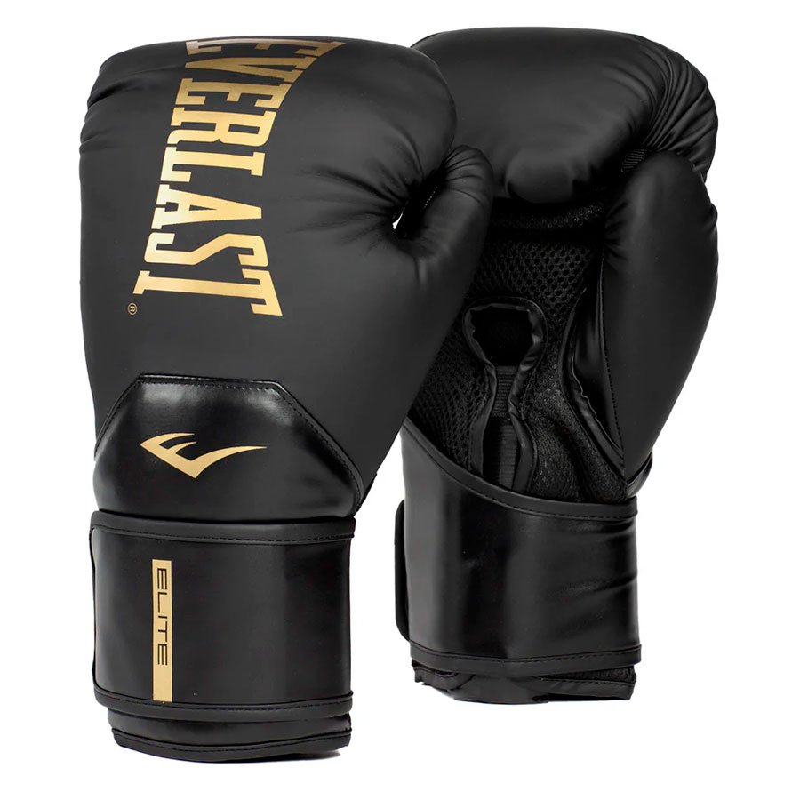 GUANTES EVERLAST TRAINING ELITE 2 BLACK/GOLD