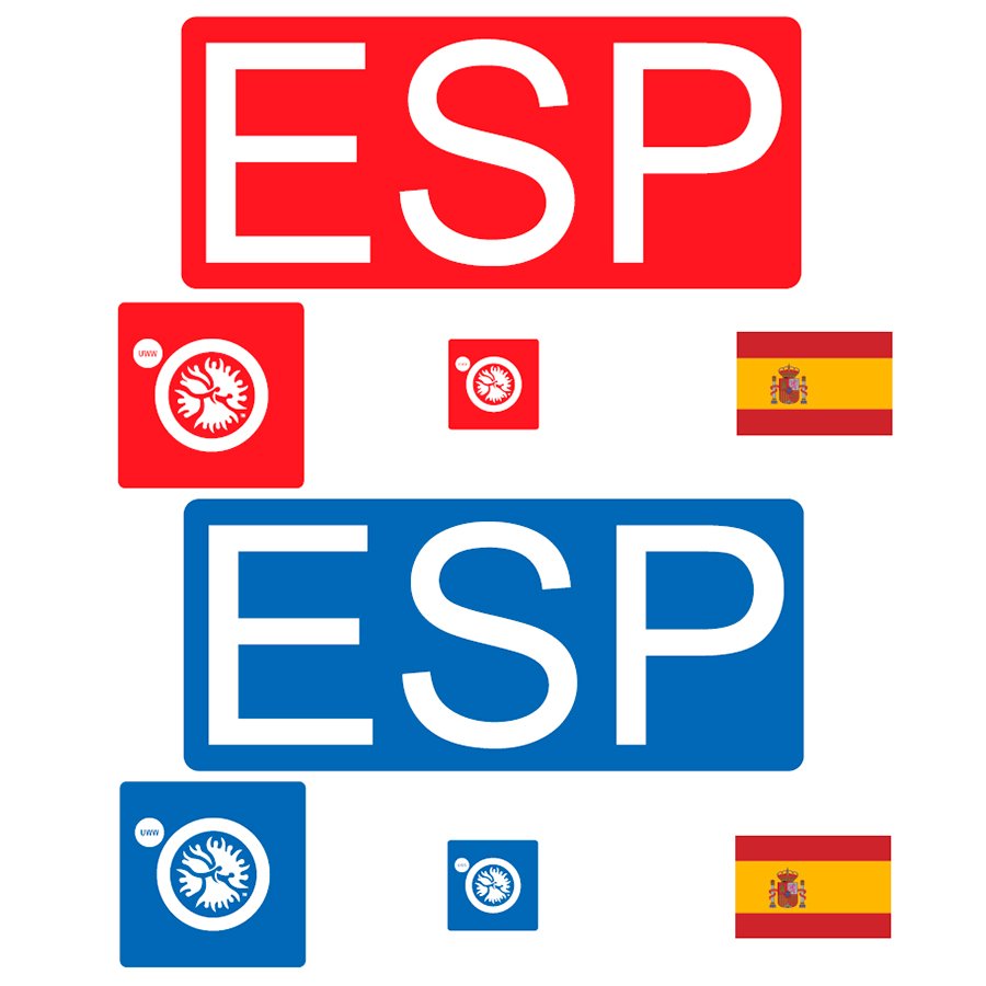 PACK PARCHES GI-GRAPPLING SELECCION ESPAÑOLA FELODA LUCHA ESP NORMATIVA UWW - Imagen 2