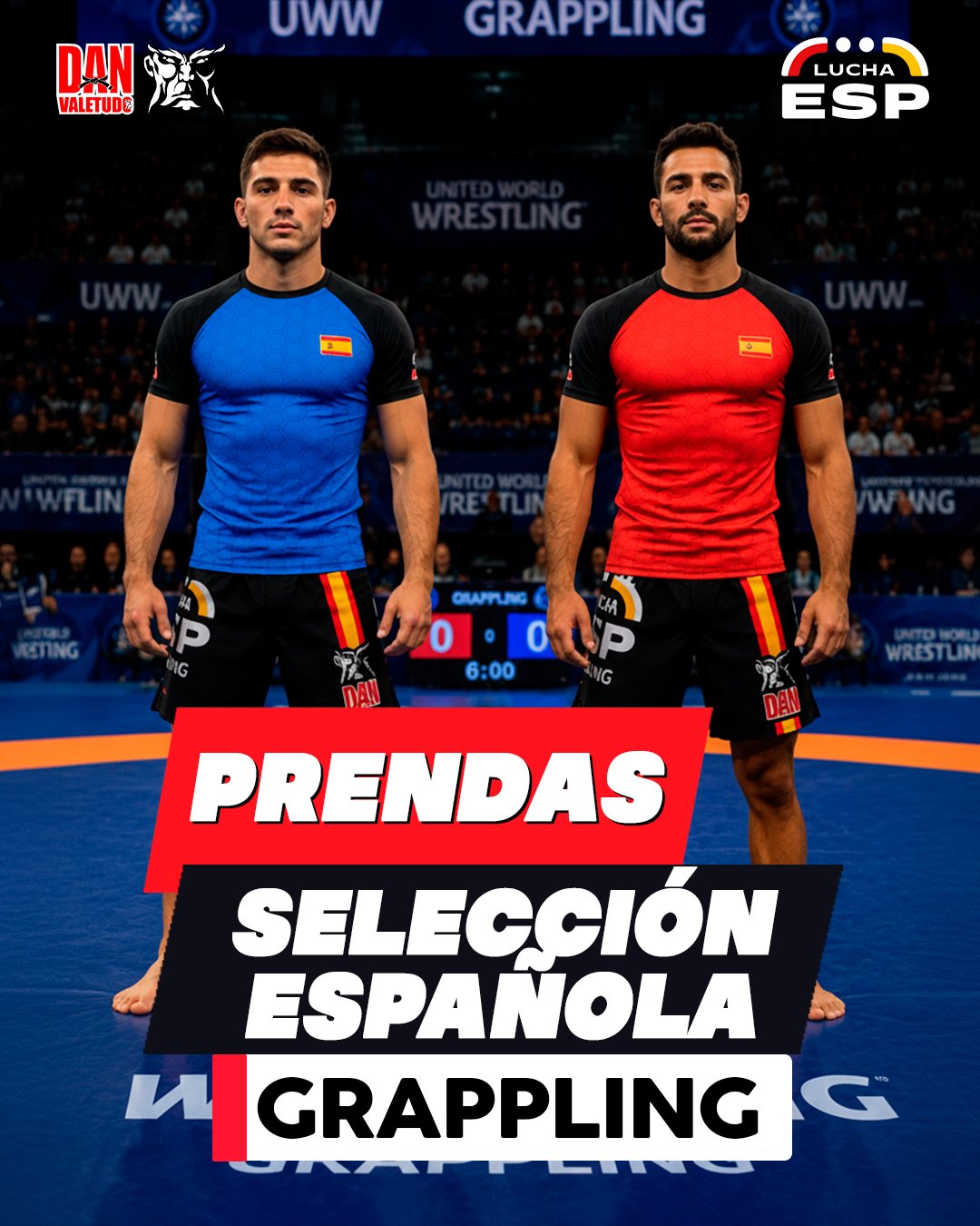 CAMISETAS ELÁSTICAS SELECCIÓN ESPAÑOLA DE GRAPPLING