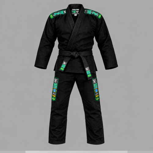 KIMONO DANvaletudo TREINA DURO NEGRO