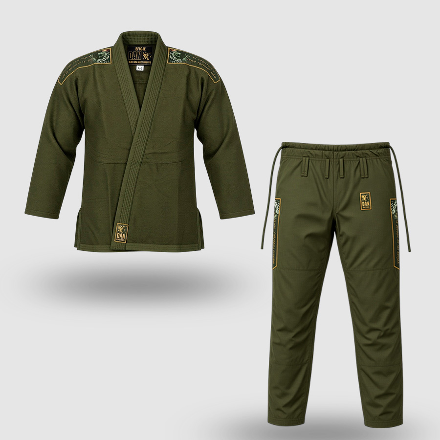 KIMONO DANvaletudo EFIGIE VERDE CAQUI KIMONO DANvaletudo EFIGIE VERDE CAQUI
