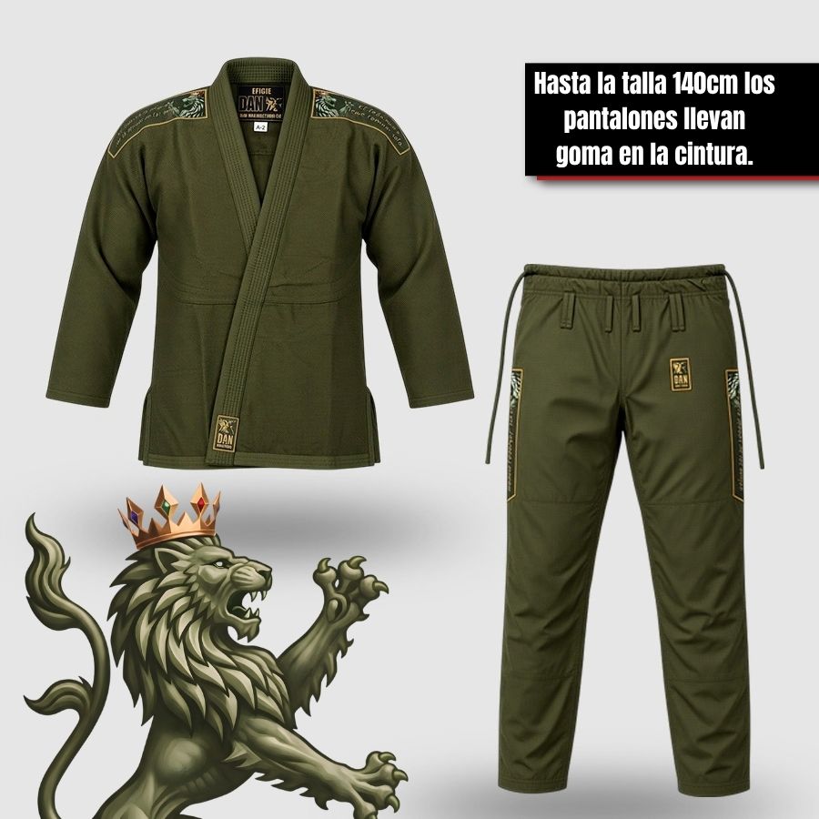 KIMONO DANvaletudo EFIGIE VERDE CAQUI