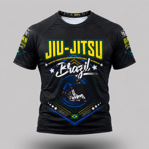 CAMISETA ELASTICA DANvaletudo TREINA DURO