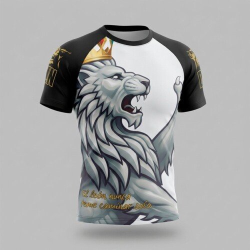 CAMISETA ELASTICA DANvaletudo EFIGIE BLANCA