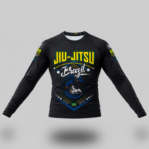 CAMISETA ELASTICA MANGA LARGA DANvaletudo TREINA DURO