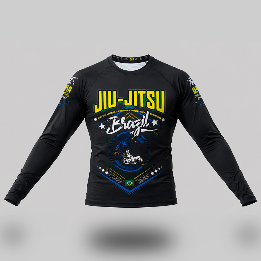 CAMISETA ELASTICA MANGA LARGA DANvaletudo TREINA DURO